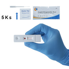 Certifikované rychlotesty na COVID-19 s 97,5 % úspešností výsledku, 5 ks balení