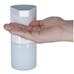 Automatický dávkovač dezinfekce se stojanem UNIZDRAV, červený