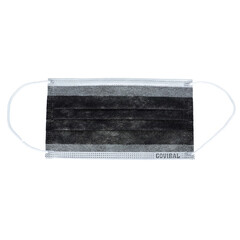 Rouška na tvář s gumičkou – chirurgická černá, 50 ks