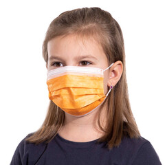 Dětská rouška na tvář s gumičkou barevná, 10 ks