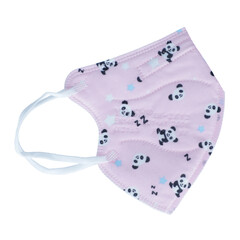 Dětský respirátor FFP2 bez výdechového ventilu, růžový