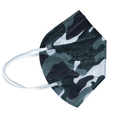 Respirátor FFP2 bez výdechového ventilu, maskáčový