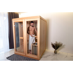 Finská sauna pro 2 - 3 lidi se saunovými kamny
