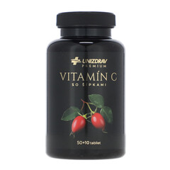 Vitamin C se šipky UNIZDRAV, 50 + 10 tablet zdarma