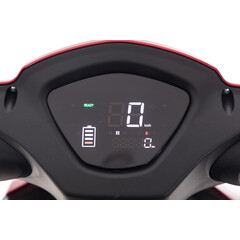 Elektrický tříkolový skútr CHAMPION pro seniory - výkonný 1000W motor, červený