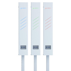 Germicidní zářič UNIZDRAV s displejem uzavřený mobilní – bílé provedení