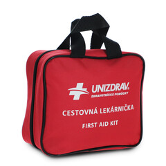 Cestovní lékárnička s 220 ks zdravotnického materiálu a pomůcek