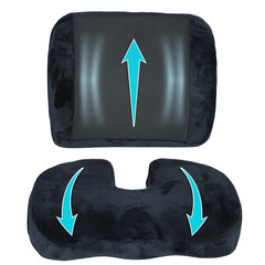 Ortopedický polštář na sezení + ortopedická opěrka zad – kompletní set