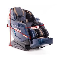 Masážní elektrické křeslo LUX 4D MASSAGER, modrozlaté