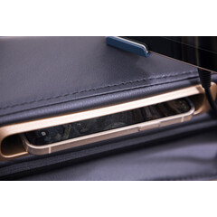 Masážní elektrické křeslo LUX 4D MASSAGER, modrozlaté