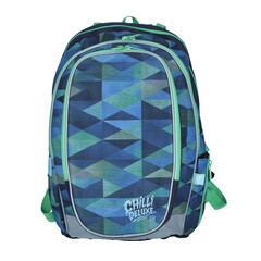 Školní batoh MIRA modrozelený