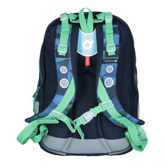 Školní batoh MIRA modrozelený