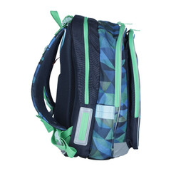 Školní batoh MIRA modrozelený