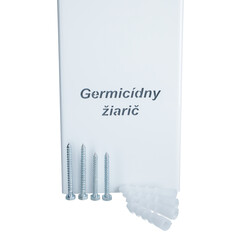 Germicidní zářič UNIZDRAV uzavřený, bílý