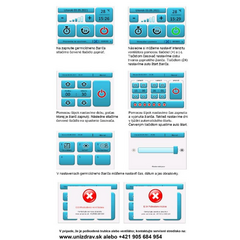 Germicidní zářič UNIZDRAV s displejem uzavřený nástěnný – černé provedení