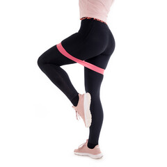 Odporové posilovací gumy růžové, sada 5 ks