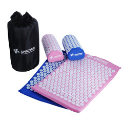 Masážní akupresurní podložka s polštářem UNIZDRAV, růžová