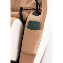 Masážní elektrické křeslo RelaxPro 3D MASSAGER, bílo-hnědé