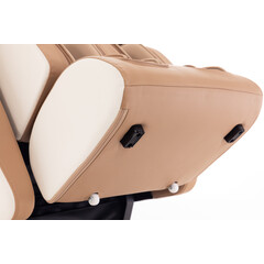 Masážní elektrické křeslo RelaxPro 3D MASSAGER, bílo-hnědé