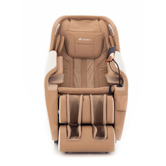 Masážní elektrické křeslo RelaxPro 3D MASSAGER, bílo-hnědé