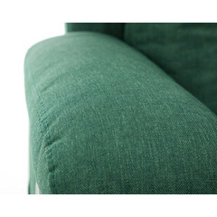 Relaxační polohovací křeslo, smaragdově zelená látka