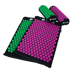 Masážní akupresurní podložka UNIZDRAV, černo-zelená