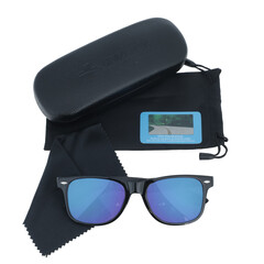 Polarizační brýle UNIZDRAV modré + pevné puzdro, sáček a testovací sada