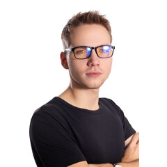 Brýle proti modrému světlu UNIZDRAV bezrámové + pouzdro, sáček a testovací sada