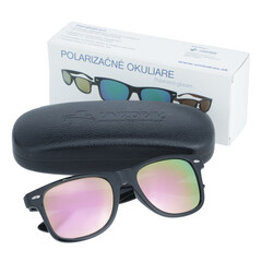 Polarizační brýle UNIZDRAV oranžové + pevné puzdro, sáček a tester