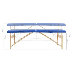 Dřevěné masážní lehátko, černé