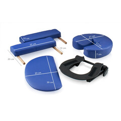 Dřevěné masážní lehátko, černé