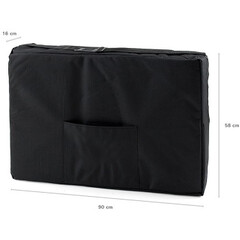 Dřevěné masážní lehátko, černé