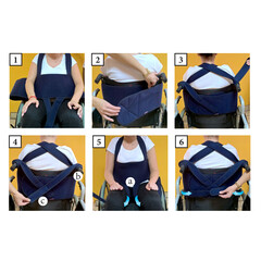 Popruhy do invalidního vozíku, typ 3