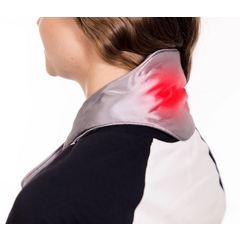 Vyhřívací USB límec na krk s powerbankou, růžový – grafenová technologie