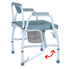 Toaletní křeslo nepojízdné s vyšší nosností do 290kg