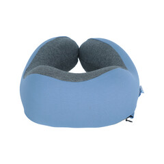 Cestovní ergonomický polštář z paměťové pěny, modrý