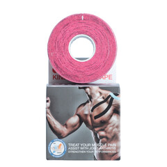 Kinezio tejp Ares 5 cm x 5 m, růžový