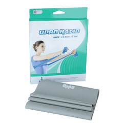 Posilovací guma OPPO BAND stříbrná s extra silným odporem, 1,5 m