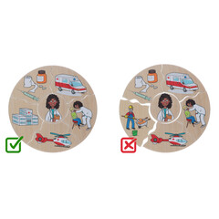 Didaktická hra a puzzle 2v1 Humanico Povolání od Beleduc