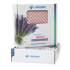 Hřejivý termo polštář UNIZDRAV Levandule Srdce