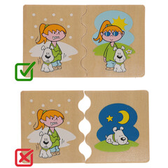 Edukační puzzle Cognito – protiklady od Beleduc