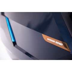 Masážní elektrické křeslo LUX 4D MASSAGER, modrozlaté (Používaný kus)