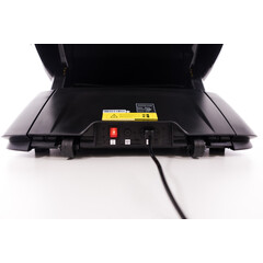 Masážní elektrické křeslo LUX 4D MASSAGER, modrozlaté (Zánovní kus)