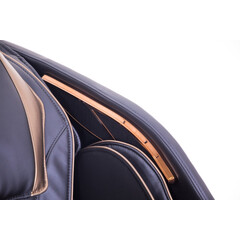 Masážní elektrické křeslo LUX 4D MASSAGER, modrozlaté (Používaný kus)