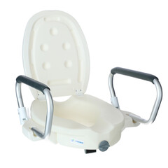 Zvyšovač WC UNIZDRAV se sklápěcími opěrkami, 12 cm