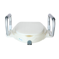 Zvyšovač WC UNIZDRAV se sklápěcími opěrkami, 12 cm