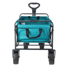 Skládací přepravní vozík s nosností 90kg, tyrkysový