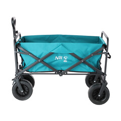 Skládací přepravní vozík s nosností 90kg, tyrkysový