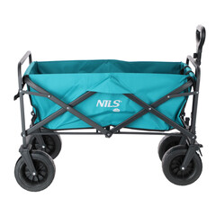 Skládací přepravní vozík s nosností 90kg, tyrkysový