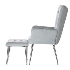 Relaxační křeslo s podnožkou Silver Luxury